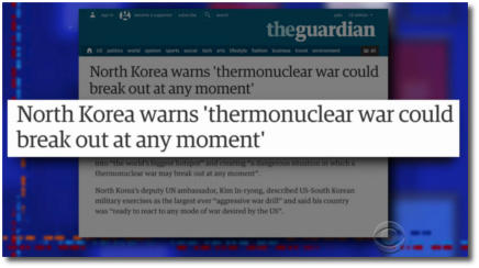 North Korea warns that thermonuclear war could break out at any minute